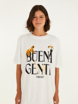 Farm T-shirt Média Buena Gente Off White