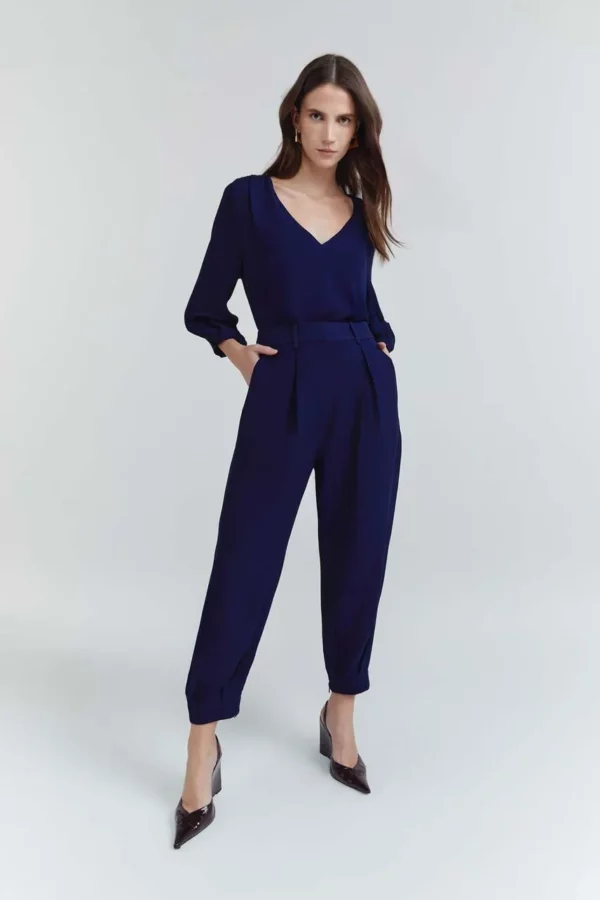 NV Calça Helena Azul Oxford