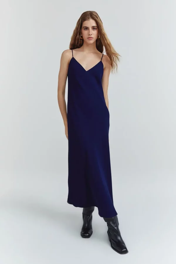 NV Vestido Mayra Azul Oxford
