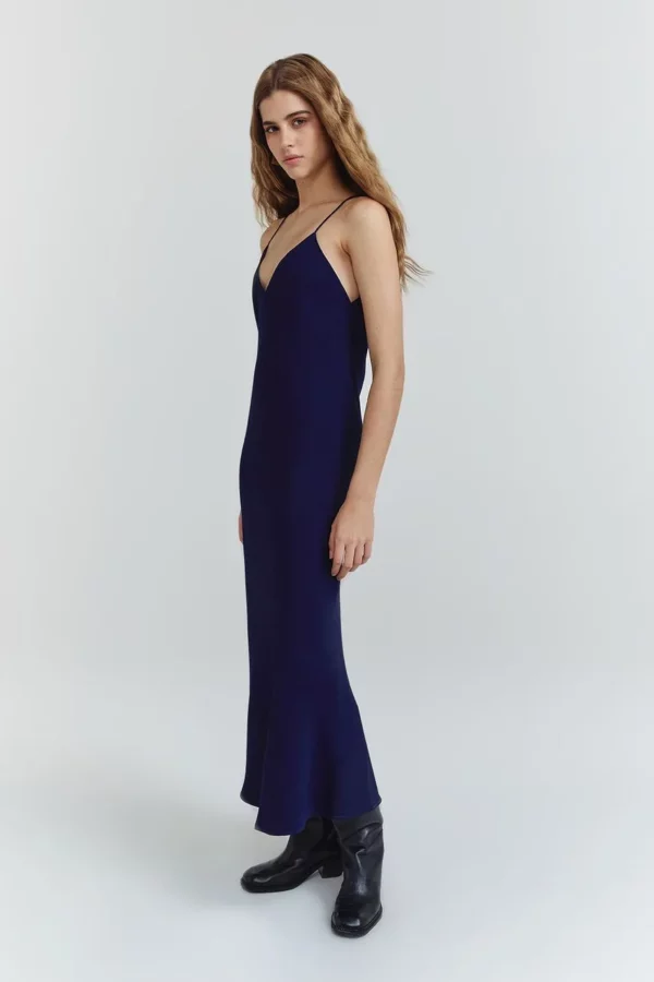 NV Vestido Mayra Azul Oxford - Imagem 5