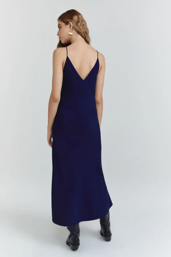 NV Vestido Mayra Azul Oxford - Imagem 6