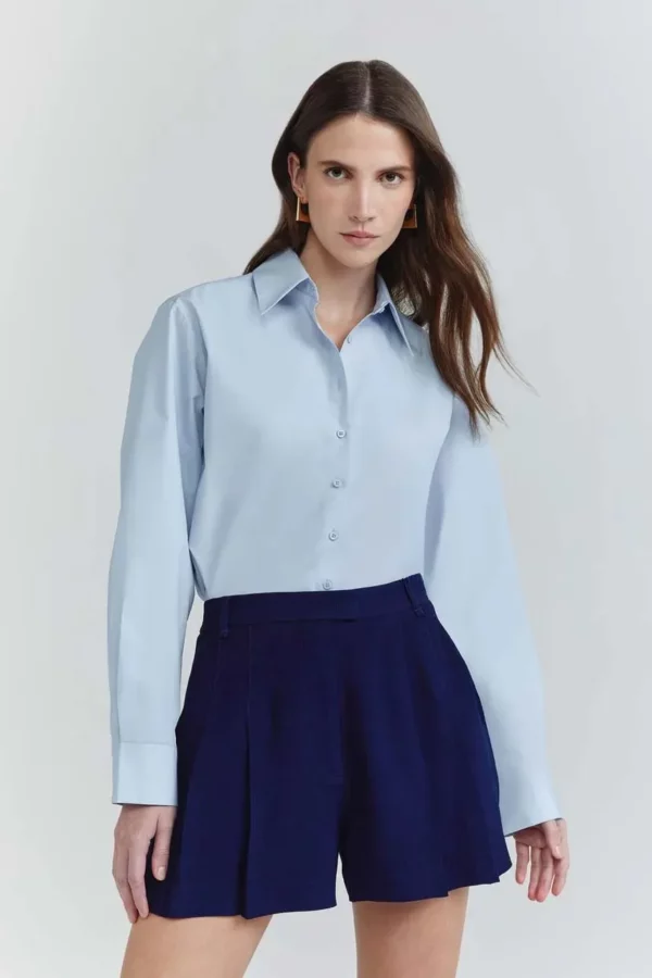NV Short Vicky Azul Oxford
