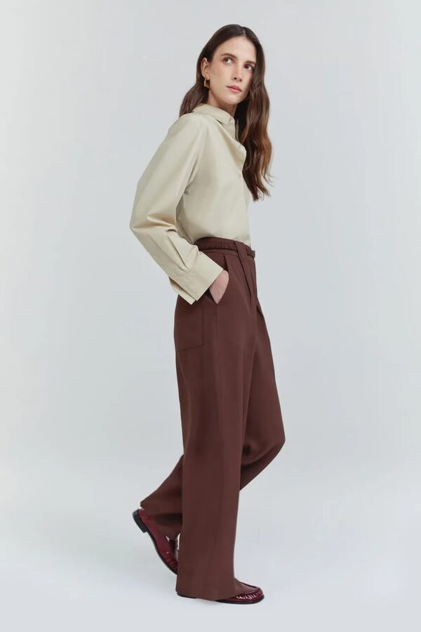 NV Calça Emilia - Marrom Suede - Imagem 3