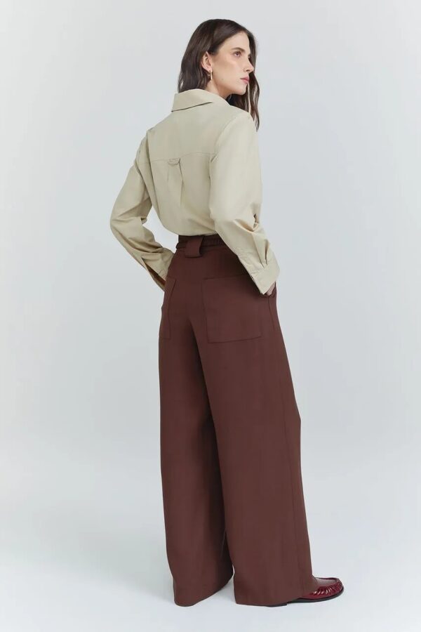 NV Calça Emilia - Marrom Suede - Imagem 4