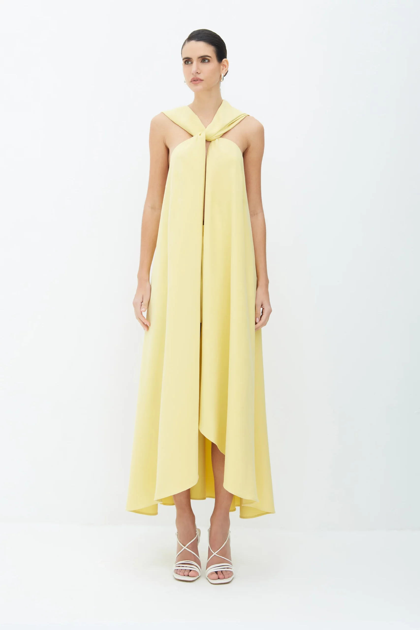 Zen TUNICA FLUIDA COM AMARRACAO AMARELO MANTEIGA - Imagem 3