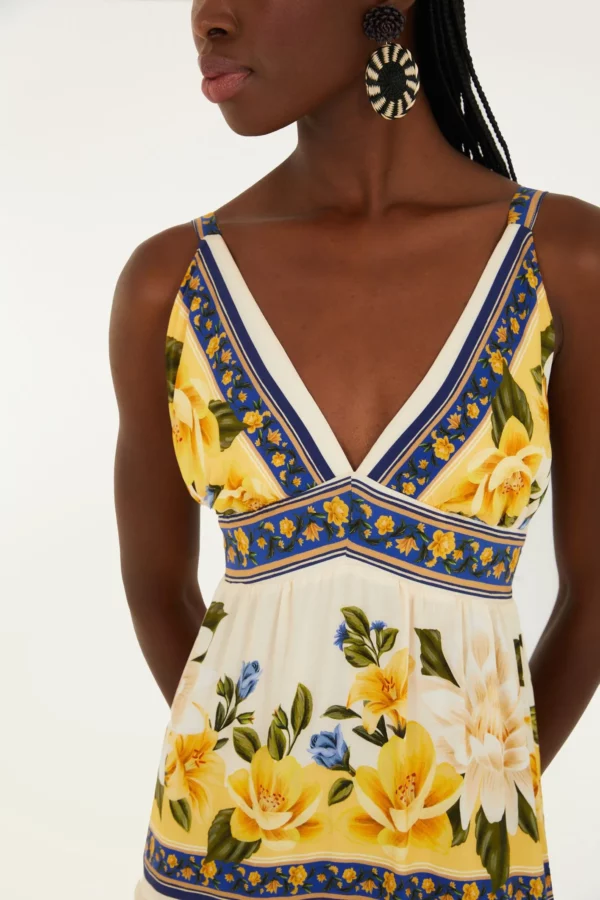 Farm Vestido Longo Estampado Flor Do Rio - Imagem 3