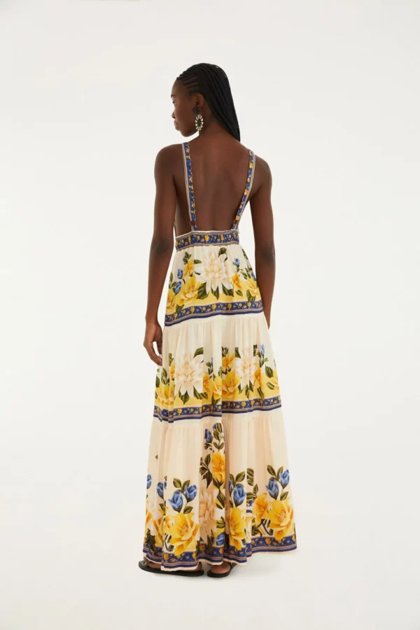Farm Vestido Longo Estampado Flor Do Rio - Imagem 4