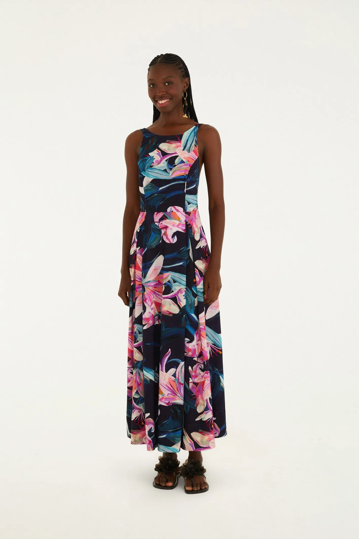 Farm Vestido Cropped Estampado Lilia