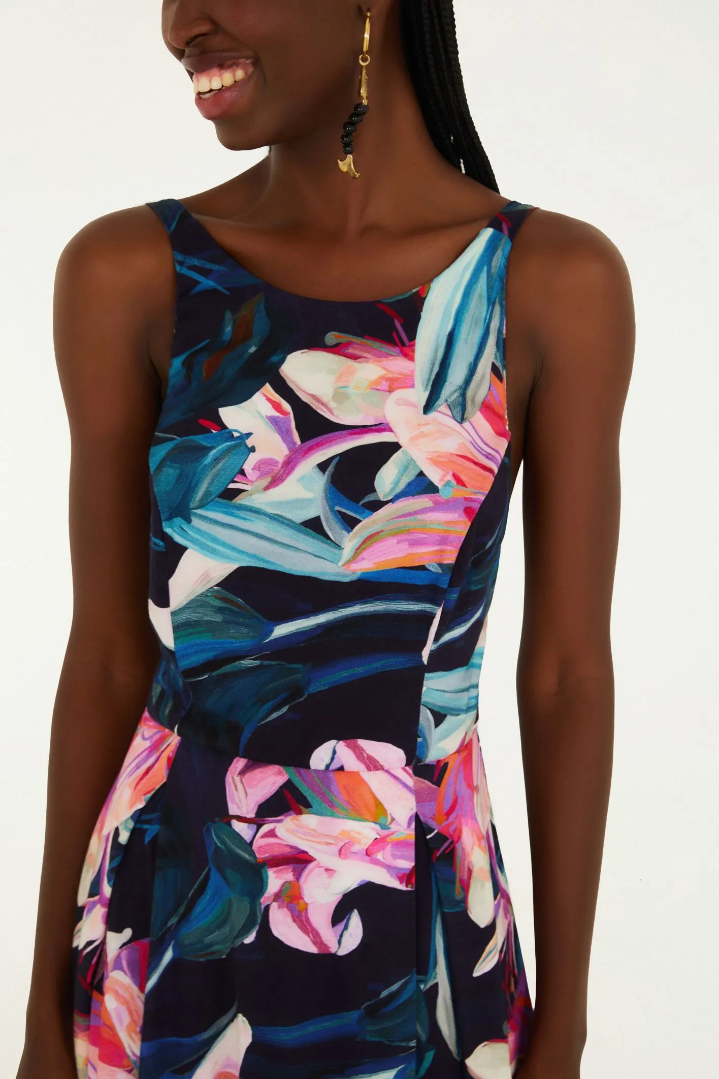 Farm Vestido Cropped Estampado Lilia - Imagem 3