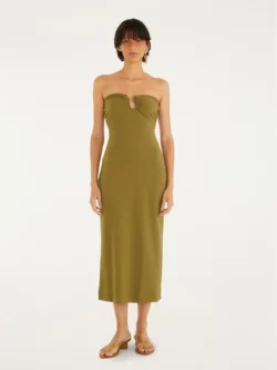 Farm Vestido Midi Aviamento