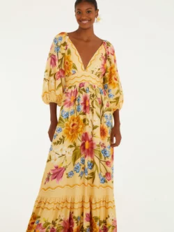 Farm Vestido Cropped Estampado Floral Mari
