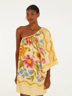 Farm Vestido Curto Estampado Floral Mari