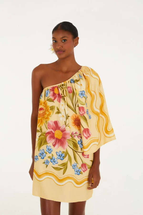 Farm Vestido Curto Estampado Floral Mari