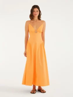 Farm Vestido Alcinhas Decote