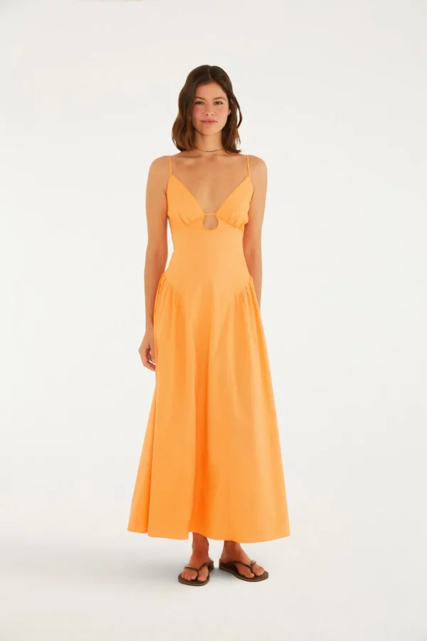 Farm Vestido Alcinhas Decote