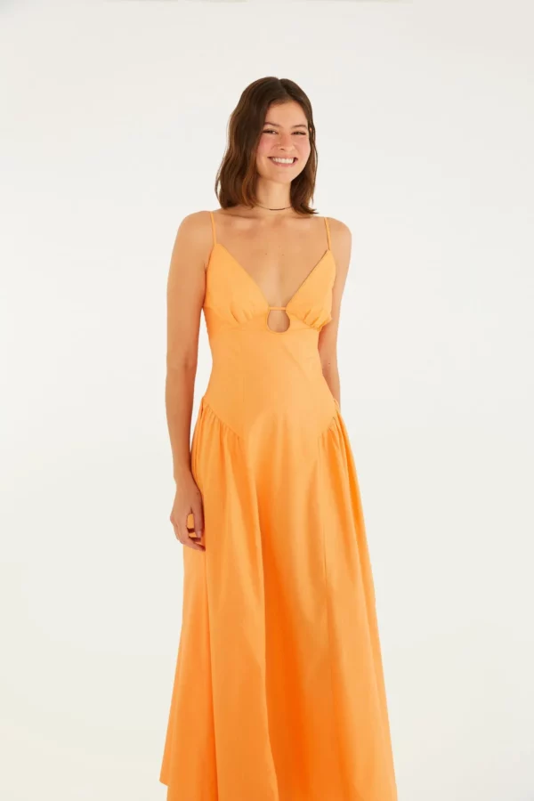 Farm Vestido Alcinhas Decote - Imagem 2
