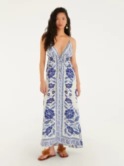 Vestido Longo Estampado Valentina