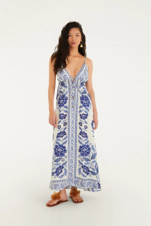 Vestido Longo Estampado Valentina