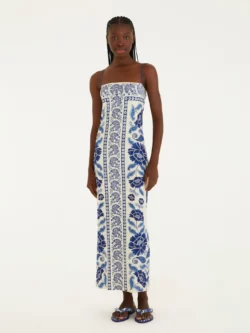 Vestido Midi Estampado Valentina