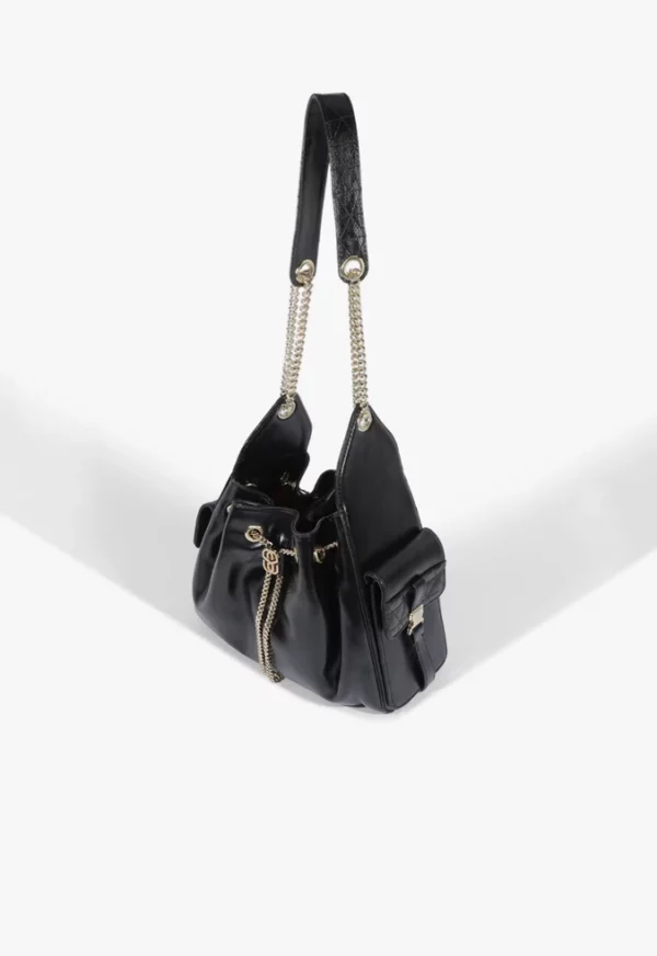 Schutz Bolsa Tiracolo Média Lilibet Couro Preta - Imagem 2