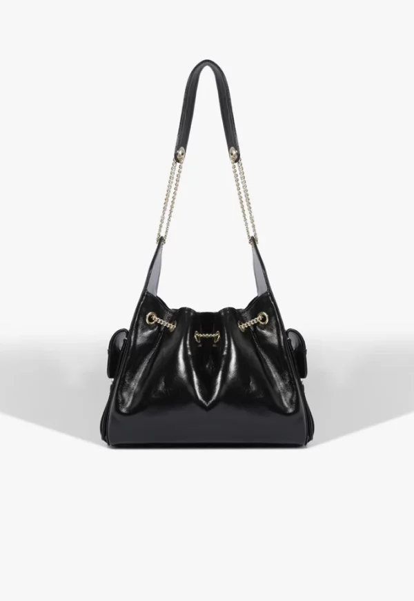 Schutz Bolsa Tiracolo Média Lilibet Couro Preta - Imagem 4