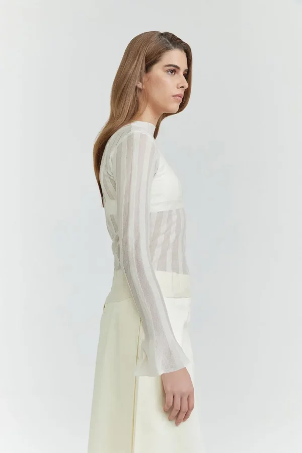 NV Blusa Tricot Meline - Bege Marfim - Imagem 3