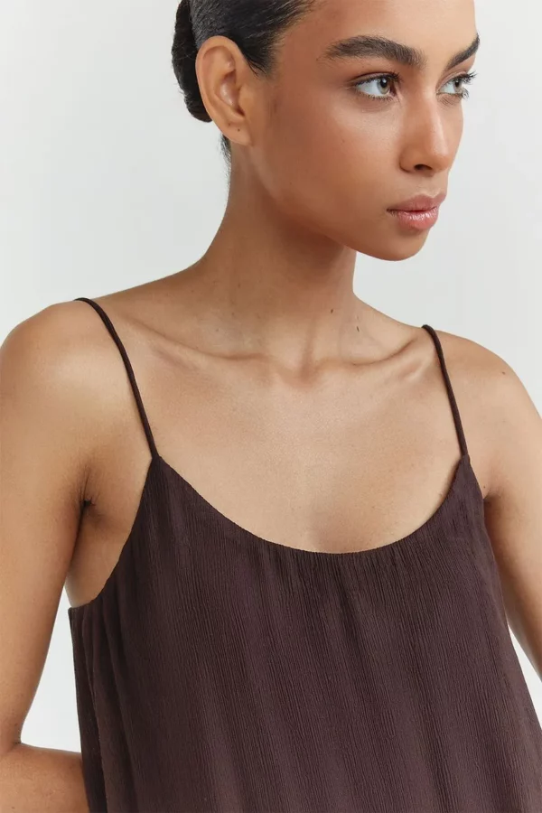 NV Vestido Curto Marieta - Marrom Espresso - Imagem 2