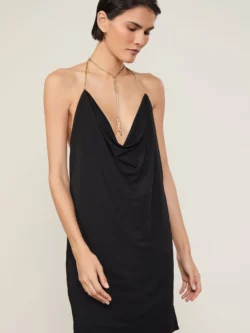 Animale Vestido Jersey Curto Corrente Preto