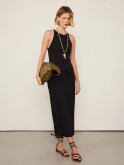 Animale Vestido De Malha Bicolor Com Costas Vazadas
