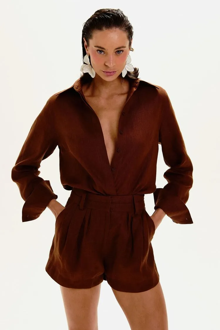 Le Blog CAMISA BIA MARROM PAREÔ