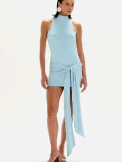 Le Blog VESTIDO CURTO TEODORA LISO AZUL MARÉ