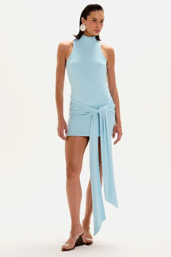 Le Blog VESTIDO CURTO TEODORA LISO AZUL MARÉ