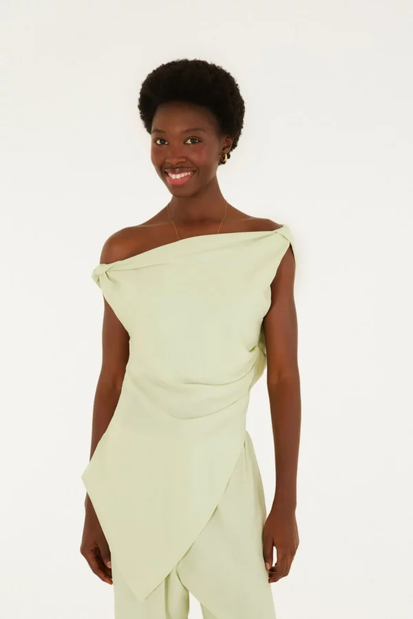 Farm Blusa Ombro Irregular