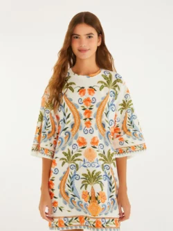 Farm Vestido T-Shirt Big Estampado Tina