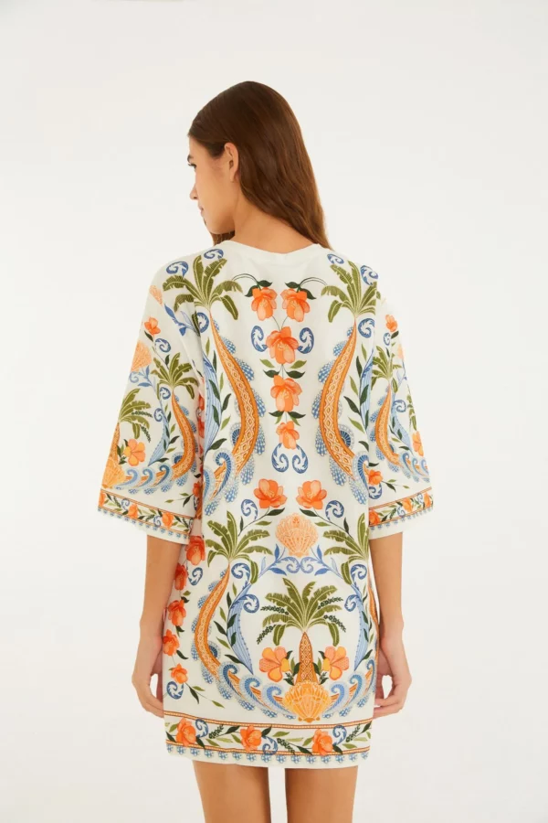 Farm Vestido T-Shirt Big Estampado Tina - Imagem 3