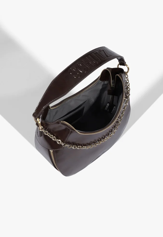 Schutz Bolsa Tiracolo Média Marrom - Imagem 4