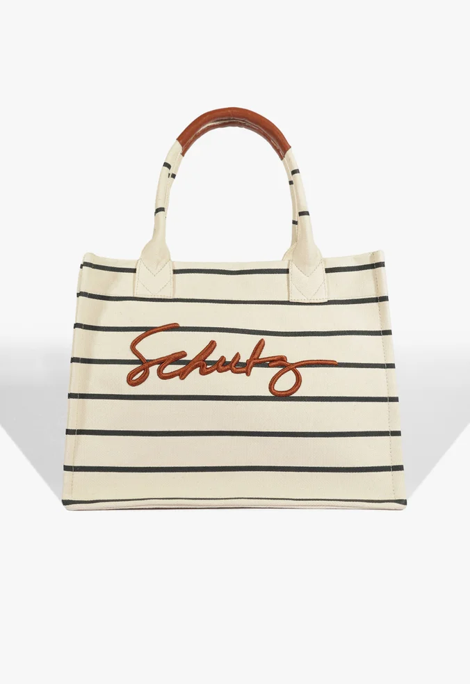 Schutz Bolsa Shopping Osaka Lona Branco