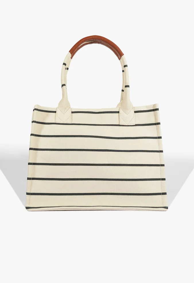 Schutz Bolsa Shopping Osaka Lona Branco - Imagem 4