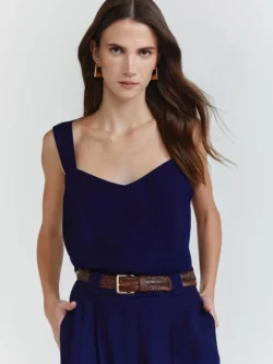 NV Blusa Celia - Azul Oxford