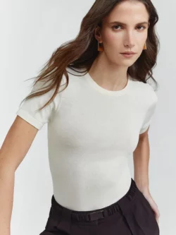 NV Blusa Tricot Leda - Bege Marfim