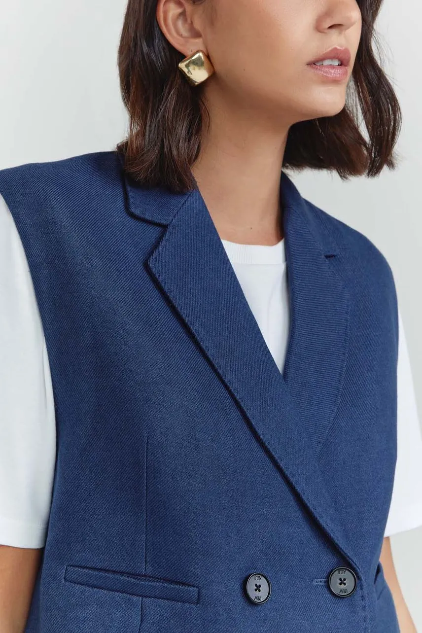 NV Colete Virginia - Azul Denim - Imagem 2