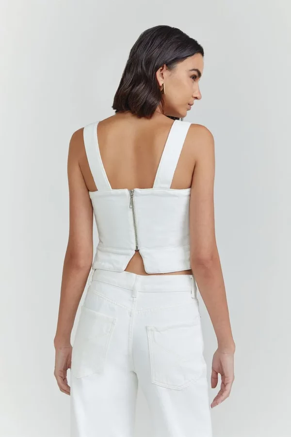 NV Blusa Jeans Bia - Jeans White - Imagem 4