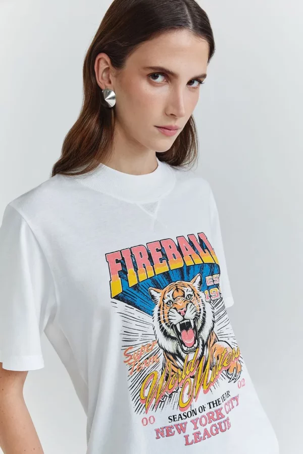 NV T-Shirt Fireball - Off White - Imagem 2