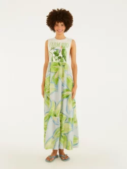 Farm Vestido Midi Mojito