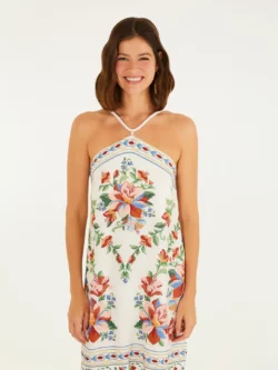 Farm Vestido Curto Brisa Serena