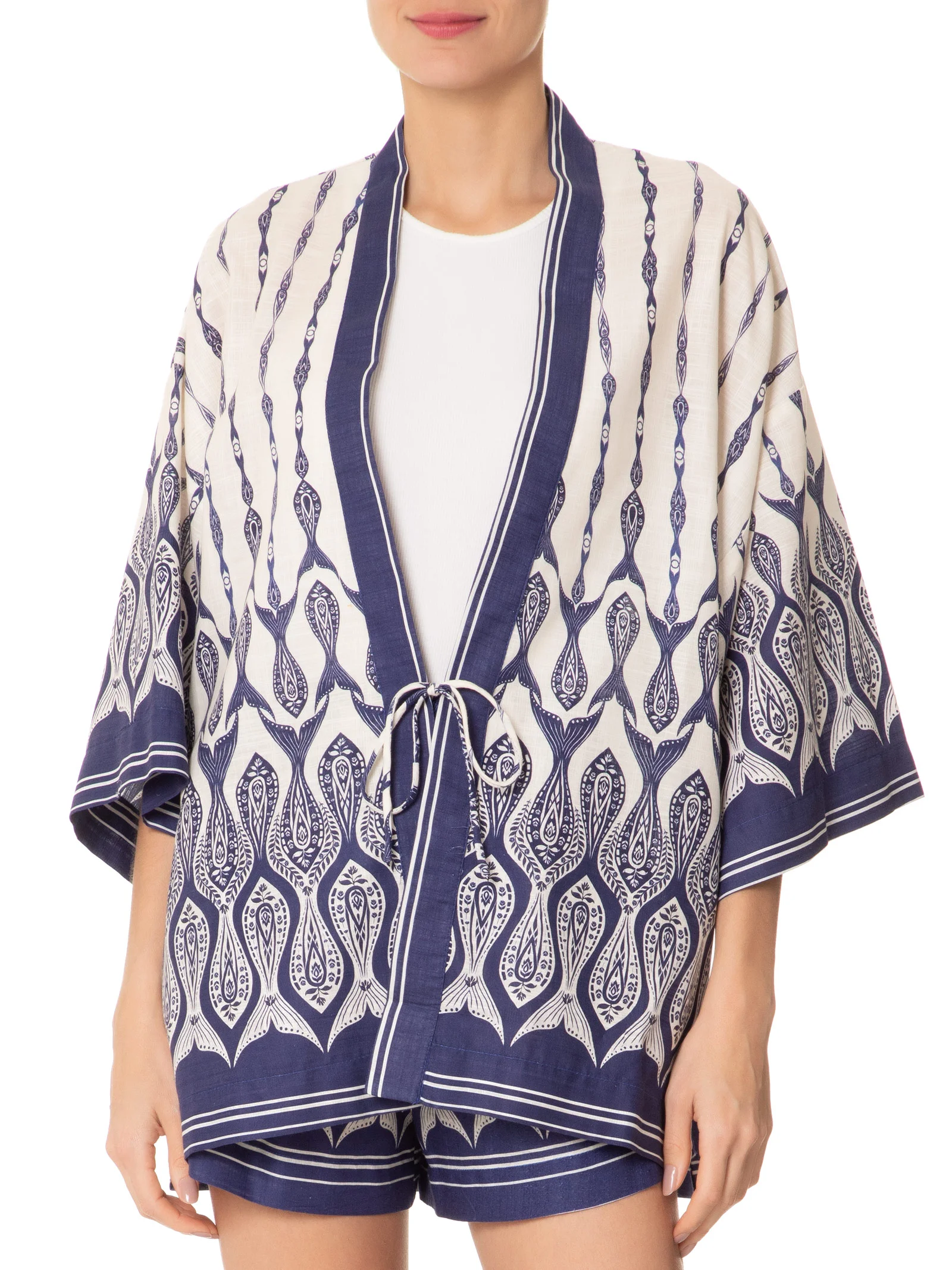 Farm Kimono Estampado Peixe Correnteza - Imagem 4