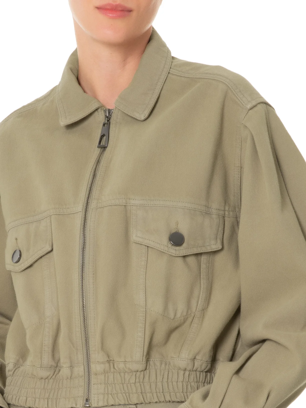 Animale Casaqueto Franzido Costas De Sarja - Imagem 2