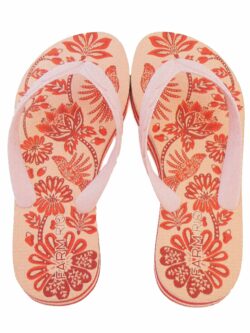 Farm CHINELO DE DEDO BRANCO FLORES VERMELHAS