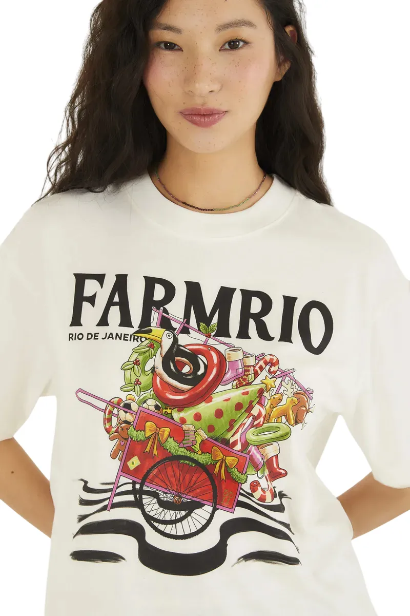 Farm T Shirt Papai Noel Da Praia - Imagem 2