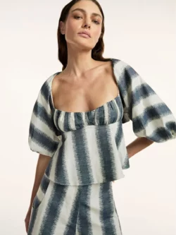 NV Blusa Joyce - Azul Navy